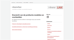 Desktop Screenshot of i-knowlaw.nl