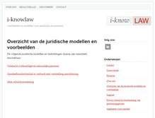 Tablet Screenshot of i-knowlaw.nl